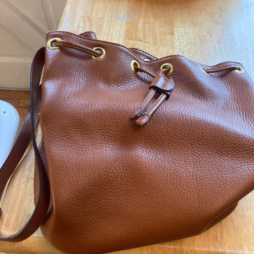 Old Navy brown drawstring bag